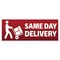 Signmission Same Day Delivery Banner Concession Stand Food Truck Single Sided B-96-30152 - alternate 1